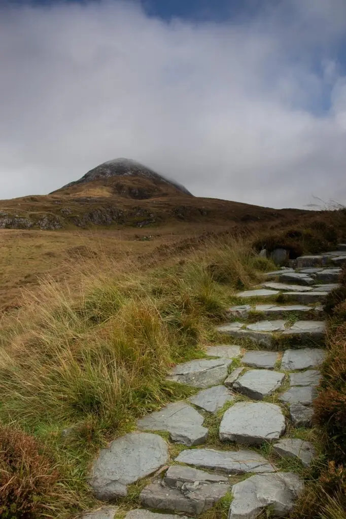 wild atlantic way, connemara national park, connemara, ireland, galway, letterfrack, landscape, mountains, nature